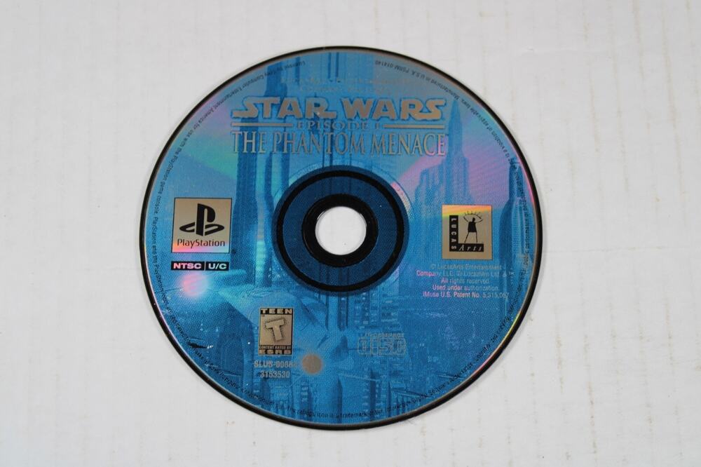 Star Wars Episode I The Phantom Menace (Sony PlayStation 1 1999, PS1) Disk Only